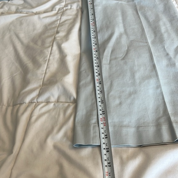 Theory Nadeema Relaxed Chino Pants Size 8, light blue capri Wide Leg, Cotton. - Picture 10 of 13
